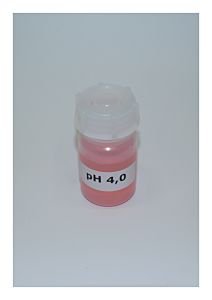 Pufferlösung pH 4, 40 ml, rot