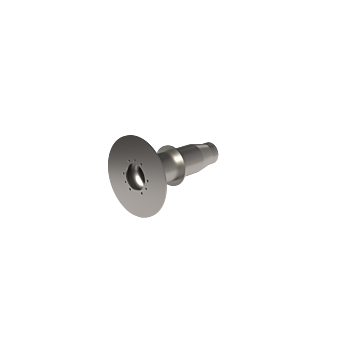 Revolution System V4A Wanddurchführung 250mm mit Streichflansch, G 11/2" Anschluss