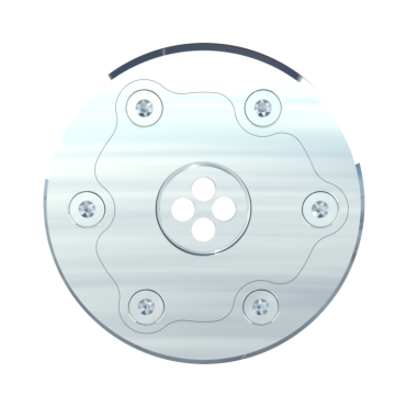 Revolution System V4A Einlaufdüse zweiteilig rund D120mm, Kugel 4 x 7,9mm PURELINE