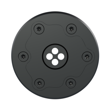 Revolution System V4A Einlaufdüse zweiteilig rund D120mm, Kugel 4 x 7,9mm BLACKLINE