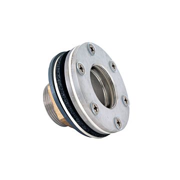 Wanddurchfürung 100 mm für Systembecken mit Folie, AG 2″, IG M45