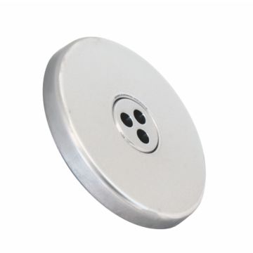 Einlaufdüse rund für Fertig- und Systembecken mit M 45 x 1,5 Gewinde Kugel 3 x 7,9 mm