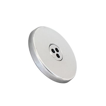 Einlaufdüse rund für Fliesen und Betonbecken mit 1½″ Gewinde, Kugel 3 x 7,9 mm