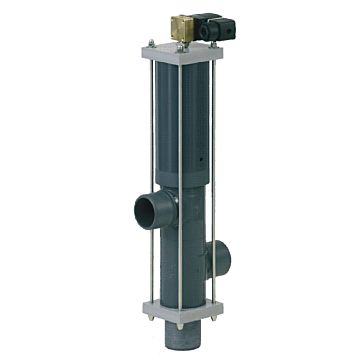 Besgo DN 100 3-Wege-Rückspülautomat aus PVC-U für die alternative Anwendung und für Klarspülung Besgo DN 100 3-Wege-Rückspülautomat aus PVC-U für die alternative Anwendung und für Klarspülung