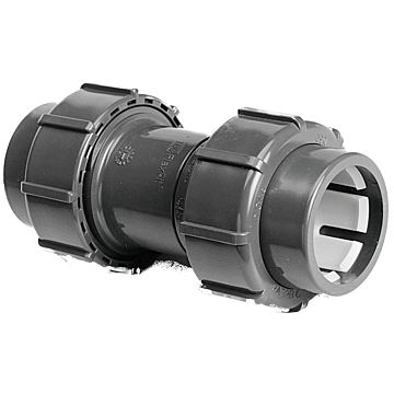 PVC-U-Doppelübergangsverschraubung Klemm-Klemm d50 PVC-U-Doppelübergangsverschraubung Klemm-Klemm d50