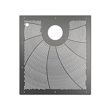 Blende BEHNCKE SquareX1 für Folienbecken (mit Ausschnitt-Piezotaster)